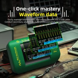 BSIDE OT2 Digital Portable Oscilloscope 10MHz 48MSa/s Sampling Rate Electronic Repair Tool Handheld Oscilloscope Pattern Tester