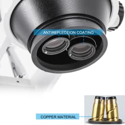 SucceBuy 3.5X-90X Trinocular Stereo Digital Microscope 360° Swiveling Simul-Focal Support Camera Connect Lab Optical Instruments