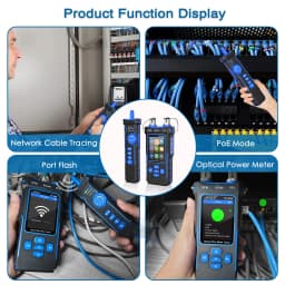 NOYAFA NF-8508 Cable Tracker LAN Optical Power Meter Tester LCD Display Measure Length Wiremap Network Cable Tester