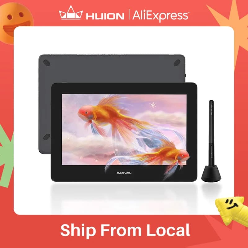 GAOMON 11.6 Inch Graphics Tablet Screen PD1220 Digital Tablets Battery Free Pen Drawing Display Support PC Mac Windows AndroidOS