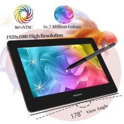 GAOMON 11.6 Inch Graphics Tablet Screen PD1220 Digital Tablets Battery Free Pen Drawing Display Support PC Mac Windows AndroidOS