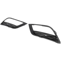 FOR 2012-2016 SEAT IBIZA FRONT BUMPER FOG LIGHT GRILLE COVER BLACK LEFT+RIGHT UK
