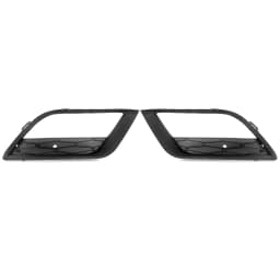 FOR 2012-2016 SEAT IBIZA FRONT BUMPER FOG LIGHT GRILLE COVER BLACK LEFT+RIGHT UK