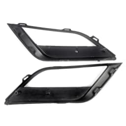 FOR 2012-2016 SEAT IBIZA FRONT BUMPER FOG LIGHT GRILLE COVER BLACK LEFT+RIGHT UK