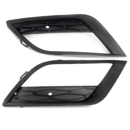 FOR 2012-2016 SEAT IBIZA FRONT BUMPER FOG LIGHT GRILLE COVER BLACK LEFT+RIGHT UK