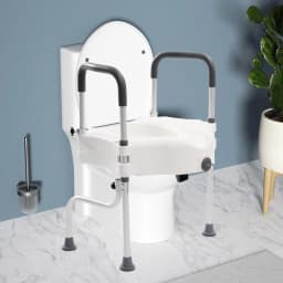 Mobility Toilet Standing Frame Disable Elderly Aid Support Height Adjustable