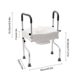 Mobility Toilet Standing Frame Disable Elderly Aid Support Height Adjustable