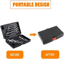 Ratchet Ring Spanner Set 12 Pieces Ratchet Spanner, Ratchet Spanner, Combination Spanner, Ring Spanner Wrench Set 8-19mm