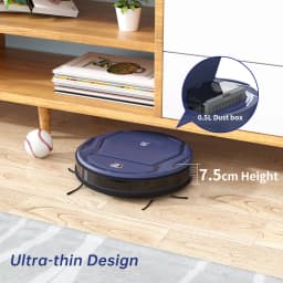 OKP K2 Robot Vacuum Cleaner,2000Pa Powerful Suction, 120Mins Runtime, Automatic Self-Charging, Wi-Fi/App/Alexa Contro