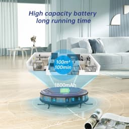 OKP K2 Robot Vacuum Cleaner,2000Pa Powerful Suction, 120Mins Runtime, Automatic Self-Charging, Wi-Fi/App/Alexa Contro
