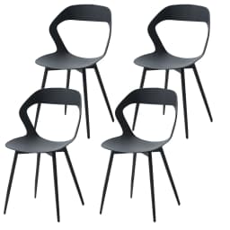 EGOONM Set of 4 Scandinavia Dining Chairs for Dining Room Furniture Chair Nordic Designer Creative Household Backrest Chairs
