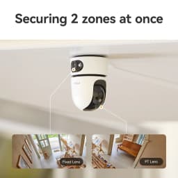 IMOU Ranger dual Pro 10MP Indoor Wifi PTZ Security Camera with One-touch Video Call AI Human & Pet Detection Two-Way Audio for Baby Monitor
