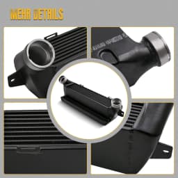 Black Turbo Intercooler for BMW 3 Series E90 330d 335d Cabriolet E93 330d 520*180*145mm