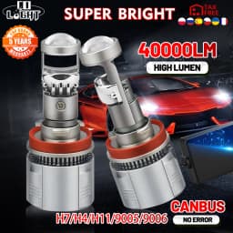 CO LIGHT Super Mini Projector Lens H7 H4 LED H8/H9/H11 9005 HB3 9006 HB4 Automobiles Bulb High Low Beam 40000LM 12V 24V Fog Lamp