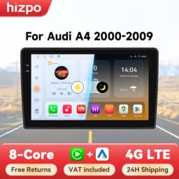 Hizpo Radio For Audi A4 2000-2009 S4 B6 B7 RS4 Seat Exeo Car Multimedia GPS 2din Autoradio Wireless CarPlay Android Auto Stereo