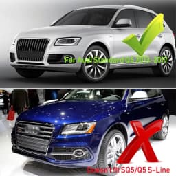 For Audi Q5 Standard 2013-2017 Front Bumper Fog Light Grille Upgrade SQ5 Style
