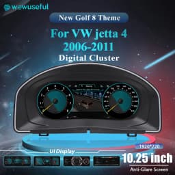 10.25'' Lcd Radio Instrument Paneel Cockpit For VW  Jetta 2006 7 8 9 10 11 years modify Auto Digital Dashboard Cluster