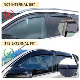 Window Visor Wind Deflector For Toyota Hilux 2015-2020 4PCS/Set Double Cabin Accessories Car Styling