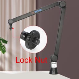 TEYUN Microphone Holder Metal Boom Arm Stand Load 1KG Table Pantograph Adjustable Angle Desktop Mic Support Bracket NBA-6