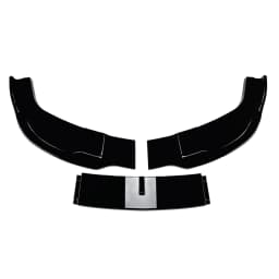 For BMW 5 Series E60 E61 M Sport 2005-2010 Front Bumper Spoiler Lip Carbon Fiber Look/Gloss Black Lower Splitter Body Protector