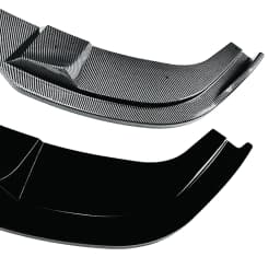 For BMW 5 Series E60 E61 M Sport 2005-2010 Front Bumper Spoiler Lip Carbon Fiber Look/Gloss Black Lower Splitter Body Protector