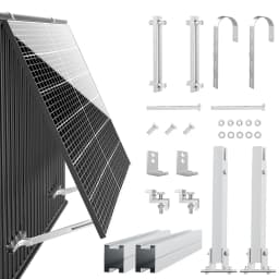 Balcony Power Station Bracket  for 400w 410w 800w 820w Solar Panels  Aluminium Alloy Holder Railing Adjustable Angle 0 to 30