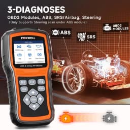 FOXWELL NT630 Plus ABS Bleeding Airbag Reset Tool with SAS Function Oil Reset EPB Service OBD2 Scanner Diagnostic Tool