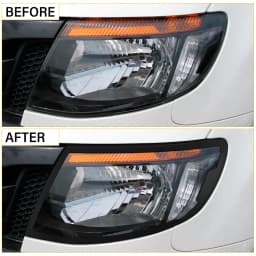 Car Accessories ABS Black Head Lights Cover Guard Lamp Hood Trim For Ford Ranger Wildtrak 2012-2014 T6 XLT XLS LIMITED WILDTRAK