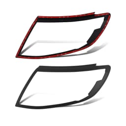 Car Accessories ABS Black Head Lights Cover Guard Lamp Hood Trim For Ford Ranger Wildtrak 2012-2014 T6 XLT XLS LIMITED WILDTRAK