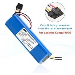 6500mAh Li-ion Battery Replacement For CECOTEC CONGA 5090 4090 3090 2090 Robot Vacuum Cleaner 14.4V Battery pack Accessories