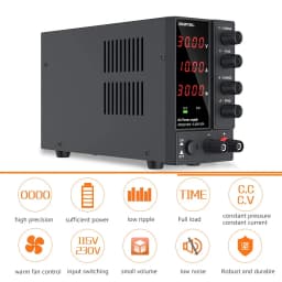 Wanptek Laboratory DC Power Supply Adjustable 30V 10A with Digit Display Voltage Regulator Stabilizer Switching Power Supply
