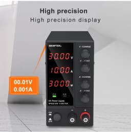 Wanptek Laboratory DC Power Supply Adjustable 30V 10A with Digit Display Voltage Regulator Stabilizer Switching Power Supply