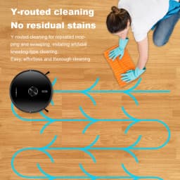 Liectroux X6 LDS Robot Vacuum Cleaner,Laser Lidar Navigation,Wet & Dry Mopping,6500Pa Suction,Multi-Floor Map,Customized Smart H
