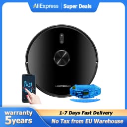 Liectroux X6 LDS Robot Vacuum Cleaner,Laser Lidar Navigation,Wet & Dry Mopping,6500Pa Suction,Multi-Floor Map,Customized Smart H