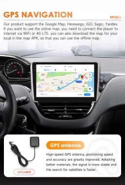 Hizpo 6115 Car Intelligent Systems For Peugeot 2008 208 2014 - 2018 Wireless CarPlay Android Auto No 2 din 2din DVD Multimedia