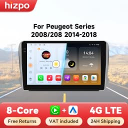 Hizpo 6115 Car Intelligent Systems For Peugeot 2008 208 2014 - 2018 Wireless CarPlay Android Auto No 2 din 2din DVD Multimedia