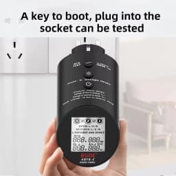 BSIDE ASTS Line Analyzer Professional Socket Tester Socket Checker Electrician Polar Phase Wiring Cable Status RCD Check