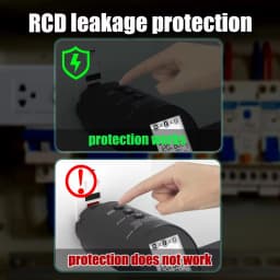 BSIDE ASTS Line Analyzer Professional Socket Tester Socket Checker Electrician Polar Phase Wiring Cable Status RCD Check