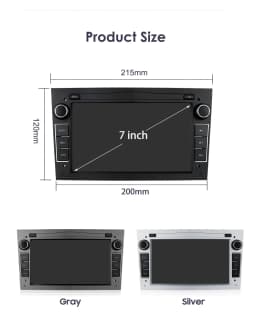 2Din Android 12 CarPlay Android Auto Radio For Opel Corsa C Signum Vivaro Astra H Corsa D Zafira Car Multimedia GPS 4G autoradio