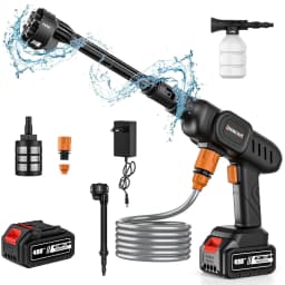 6-IN-1 Cordless High Pressure Car Washer Water Gun Home Garden Cleaning Washing Machine Gun Rechargeable Battery Pressure Washer