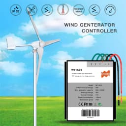 600W Wind PWM Controller 12 24V Auto DC Wind Power Charger For Wind Turbine Generator Regulator Windmill Water Proof IP67 System