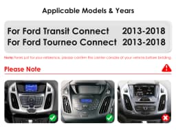 2din Android 14 Car radio for FORD Transit/Tourneo Connect 2013-2018 multimedia player 4G 8Core Autoradio 6115 Carplay Screen