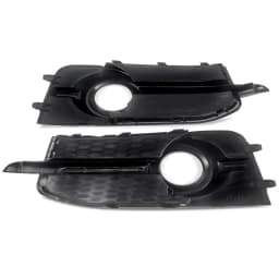 Pair For Audi A1 8X S-Line 2010-14 Honeycomb Front Bumper Fog Light Grille Cover