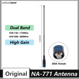 NA 771 Antenna Nagoya Gain Antenna VHF/UHF SMA Female For Baofeng UV-21 Pro V2 UV-18 Pro Max UV-5RH Quansheng UV-K5 UV-K6 Radio