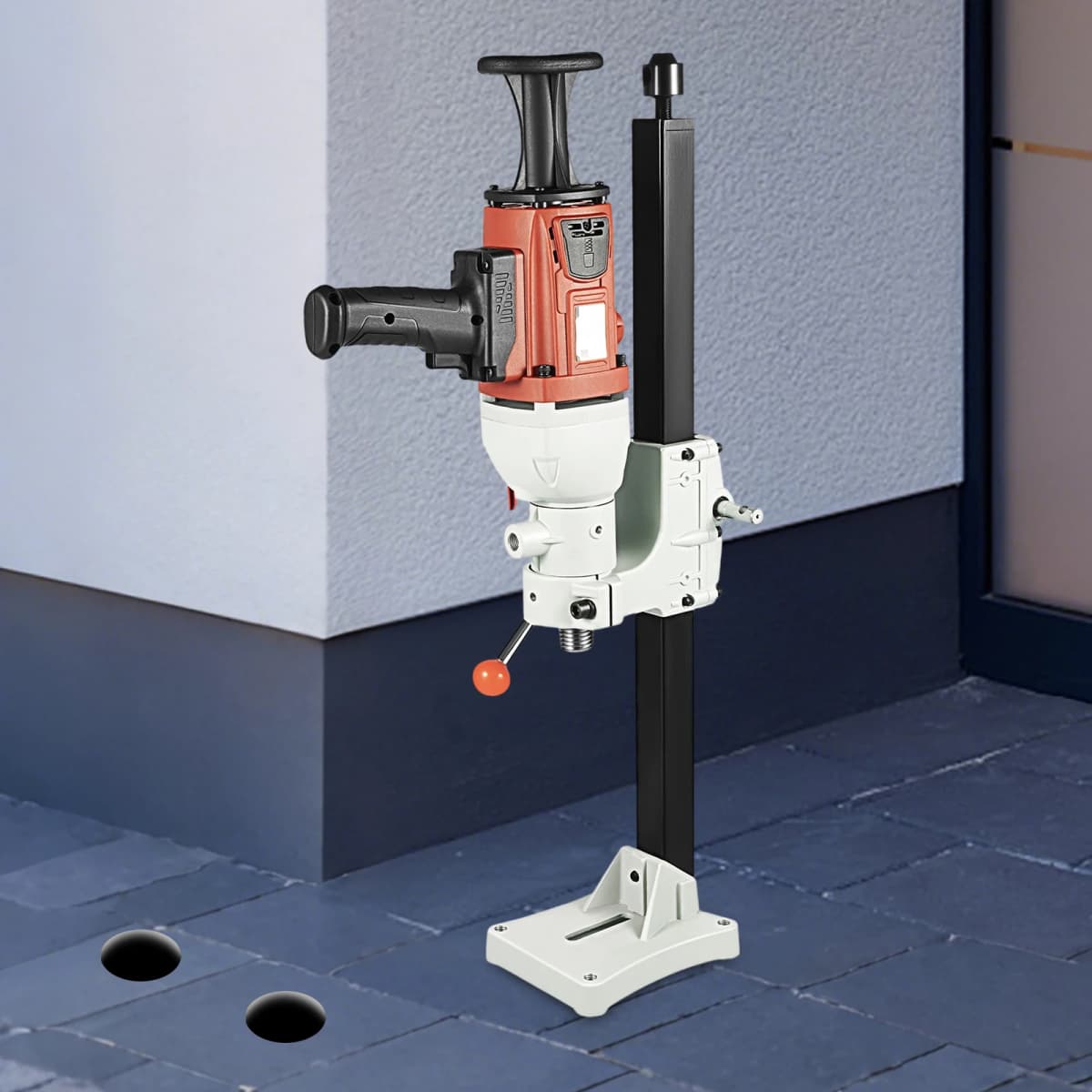 2200W Wet Diamond Concrete Core Drilling Pure Copper Motor Machine and Stand Press Drilling Rig Handhold Mashine 1200RPM
