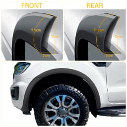 3'' Slim Fender Flares Wheel Arch for Ford Ranger T7 PX2 MK2 2015 2016 2017 2018 Models Matte Black Mudguard 4X4 Car Accessories