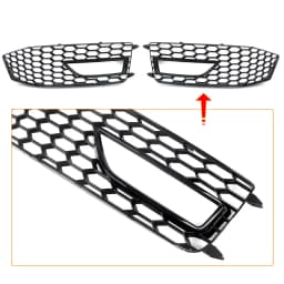 For Audi A4 B8.5 S-line S4 RS4 2013-2015 Honeycomb Front Fog Light Grille Cover