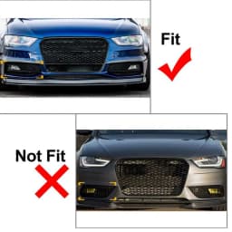For Audi A4 B8.5 S-line S4 RS4 2013-2015 Honeycomb Front Fog Light Grille Cover