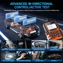 FOXWELL NT510 Elite OBD2 Scanner All System SAS DPF BRT Multi Reset Bi-Directional Test Auto Car Diagnostic Tool