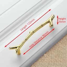 KAK 10pcs Tree Branch Furniture Handle 96mm 128mm Black Silver Bronze Kitchen Cabinet Handles Drawer Knobs Door Pulls Hardware